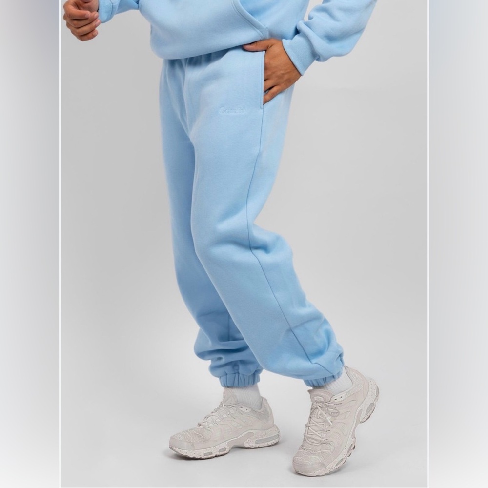 Comfrt Signature Astro Light Blue Cozy Hoodie & Jogger Set Size M - Picture 4 of 11